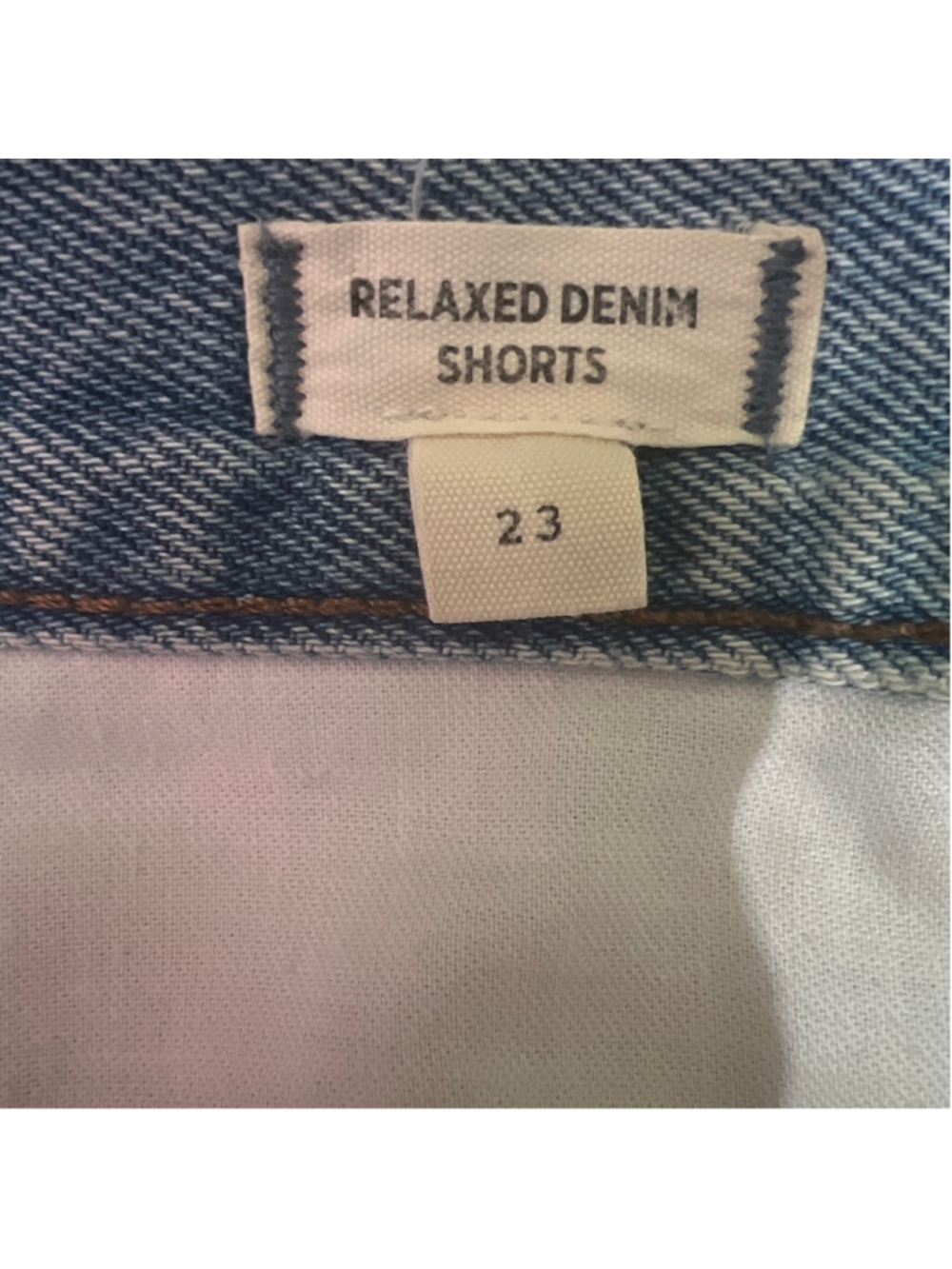 Women's Madewell Light Blue Relaxed Denim Shorts Size 23 High Waisted - Picture 7 of 11